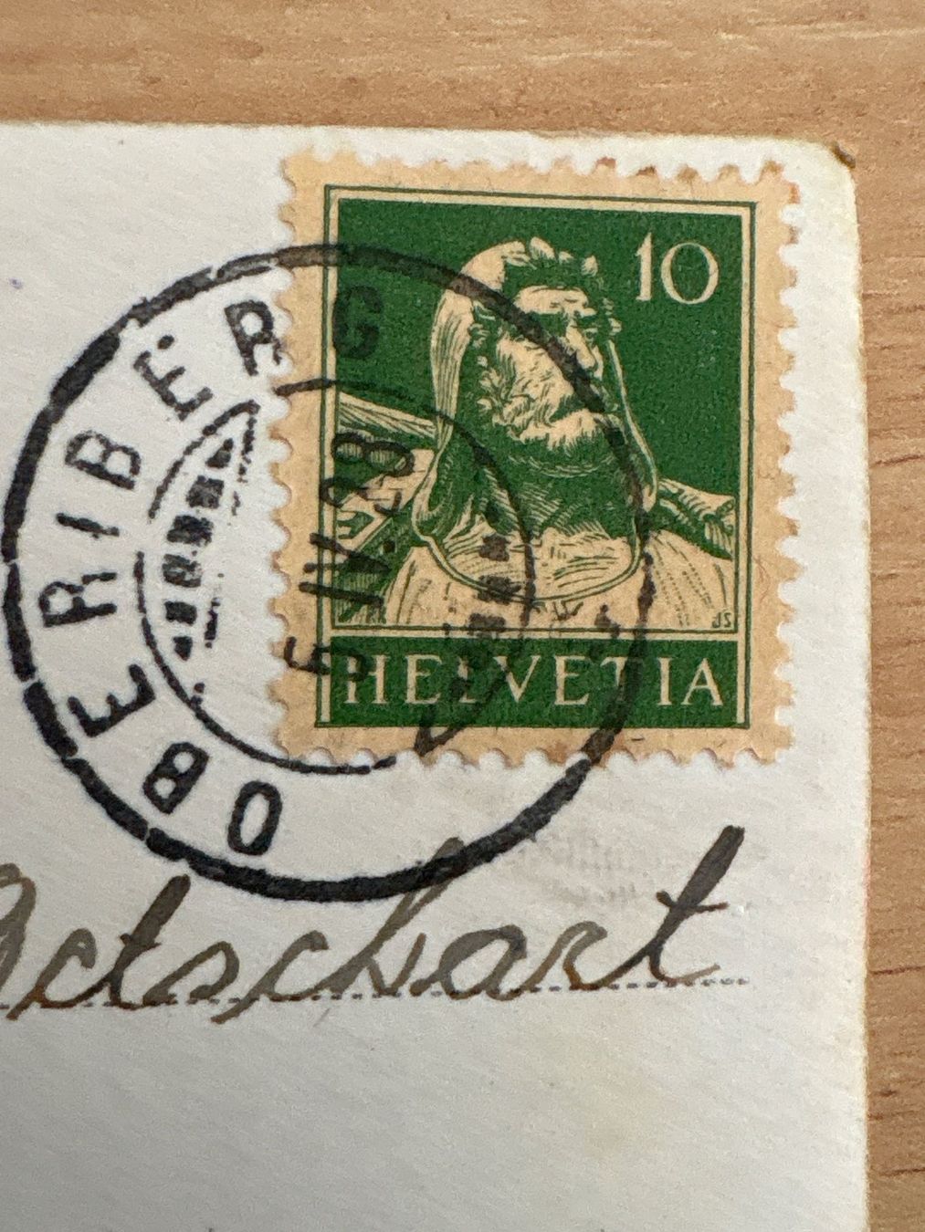 Cartoline postali: Alte Ansichtskarte Oberiberg mit Stempel und Marke! – Usato da Ibach venduto da lisch3 2