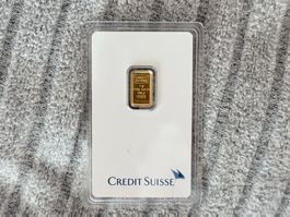 1g Credit Suisse, Goldbarren 999.9 Fine Gold