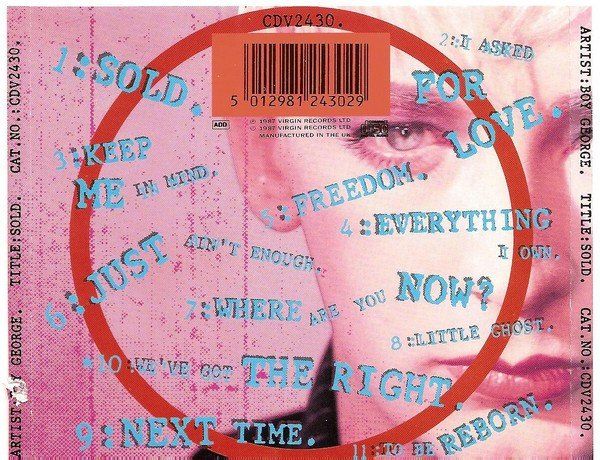 CD: CD Boy George - Sold (1987) – Usato da Möriken AG venduto da mineralia 1