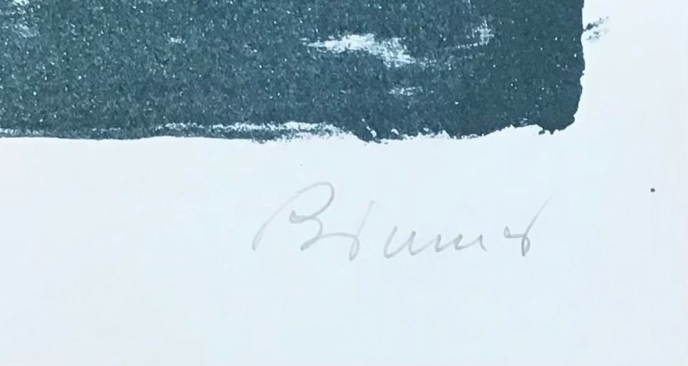 ROLF BRUNNER LITHOGRAPHIE SIGNIERT KÜNSTLERPROBE 5
