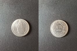 Schweiz 1/2 Franken - 50 Rappen 1894 - rarer Jahrgang