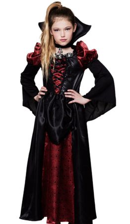 🧛🏼‍♀️ Dracula Vampir Queen Kostüm Gr.140-158
