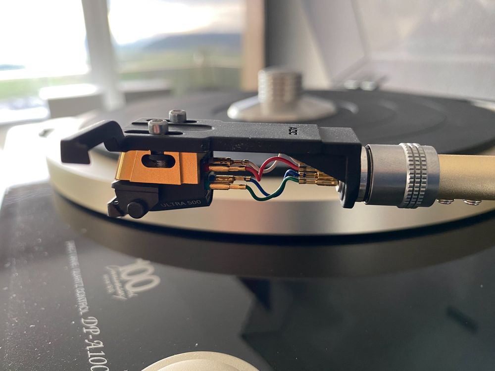 PUSOKEI Plattenspieler Tonabnehmer - Phonograph Ersatz Mit 4 Kabeln