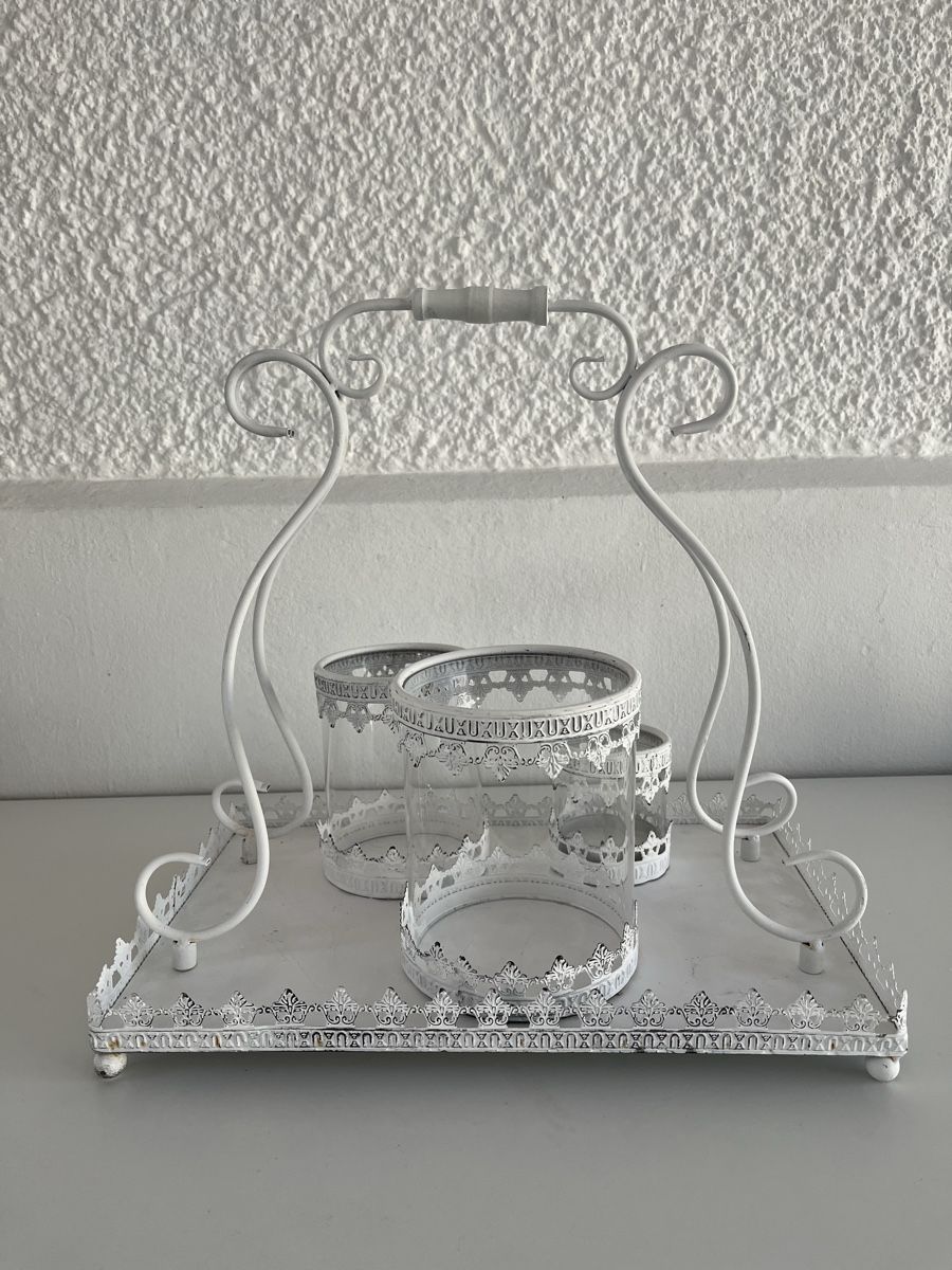Alle Dekorationen: Windlicht Set / Shabby Chic / Metall,Glas – Gebraucht aus Wetzikon ZH von seli03 6