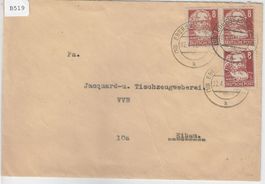DDR 214 Ebersbach 2.4.1952 Brief nach