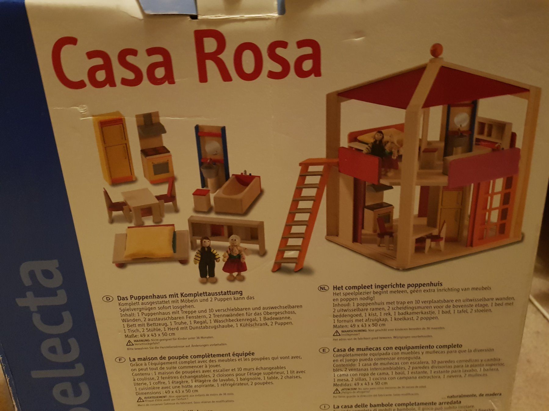 Selecta Case e mobili per bambole: Puppenhaus Casa Rosa von Selecta – Usato da Rigi-Kaltbad venduto da Marion_Fercher 2