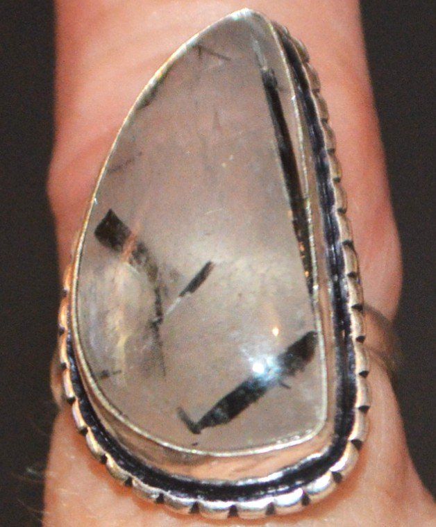 Anelli: Ring L-3512 –Schwarzer Rutil 17cm Innendurchmesser – Nuovo e nell'imballaggio originale da Goldiwil (Thun) venduto da han_v5b7 2