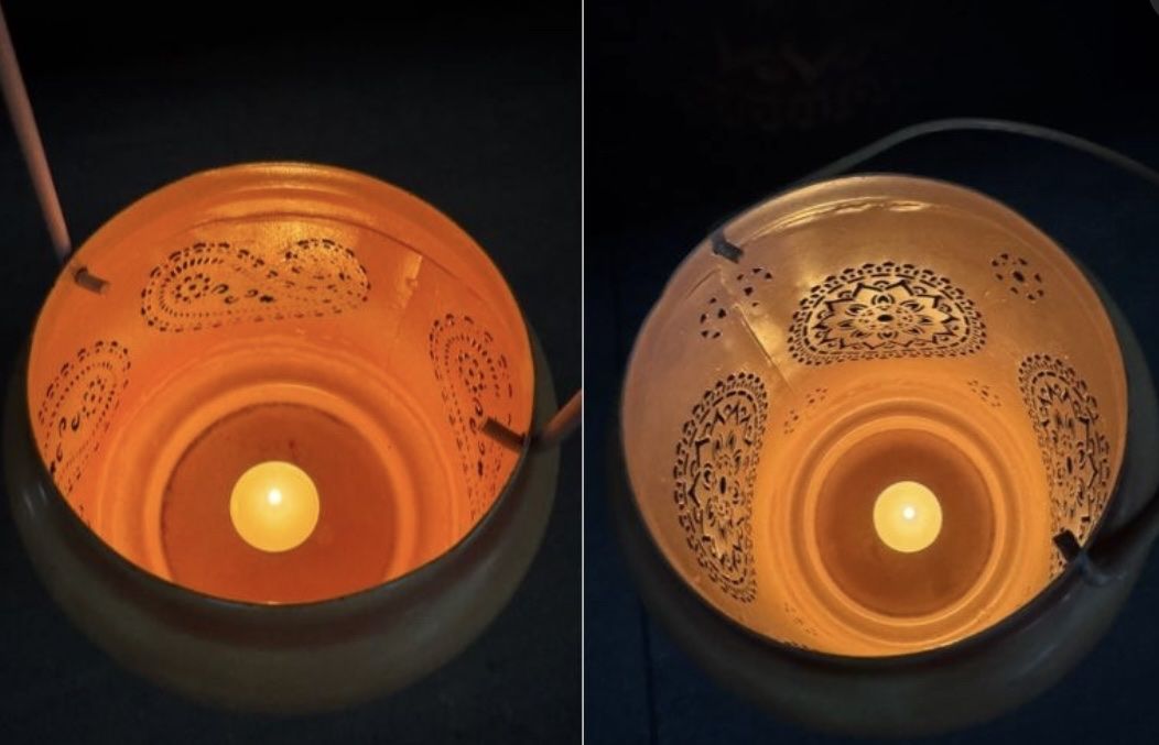 Lanterne: 2 dekorative Windlichter / Laternen - orientalisches Muster – Usato da Menziken venduto da sense83 4