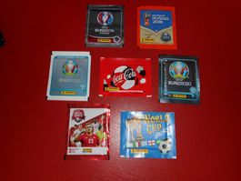 Panini WM/Euro Tüten 7 Pack 1990/2018/2020/2016