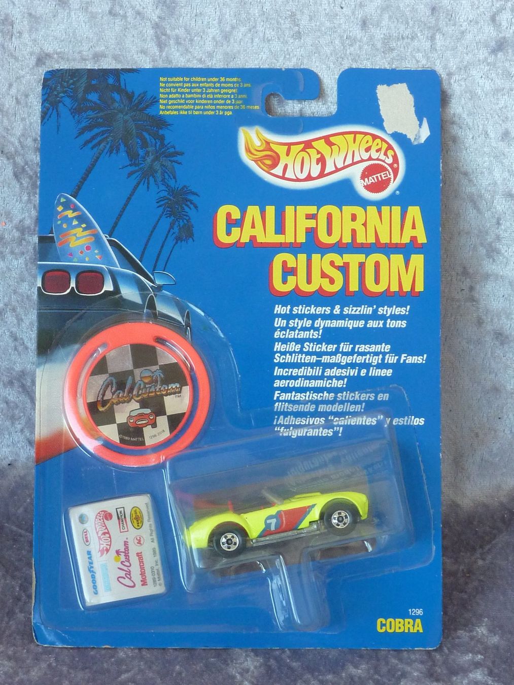 Hot Wheels Modellini d'auto: AC Cobra California Custom 1:64 – Nuovo e nell'imballaggio originale da Dürrenäsch venduto da Cobra1ch