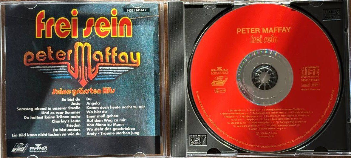 CD: Peter Maffay - Frei sein - Seine grössten Hits - CD Top! – Usato da Beringen venduto da Mantafisch1 3
