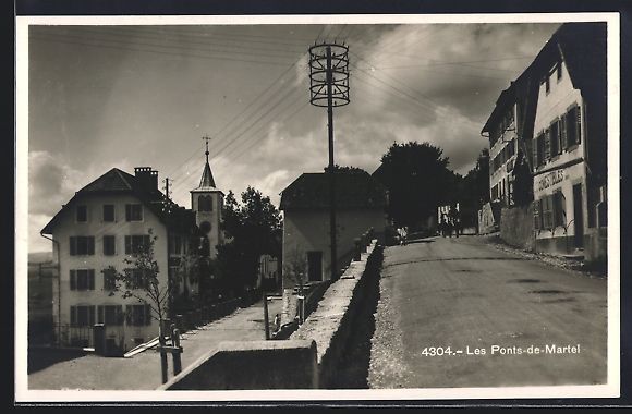 Ansichtskarten: Les Ponts de Martel, Ortspartie mit Sich – Gebraucht aus Berlin von bartko-reher