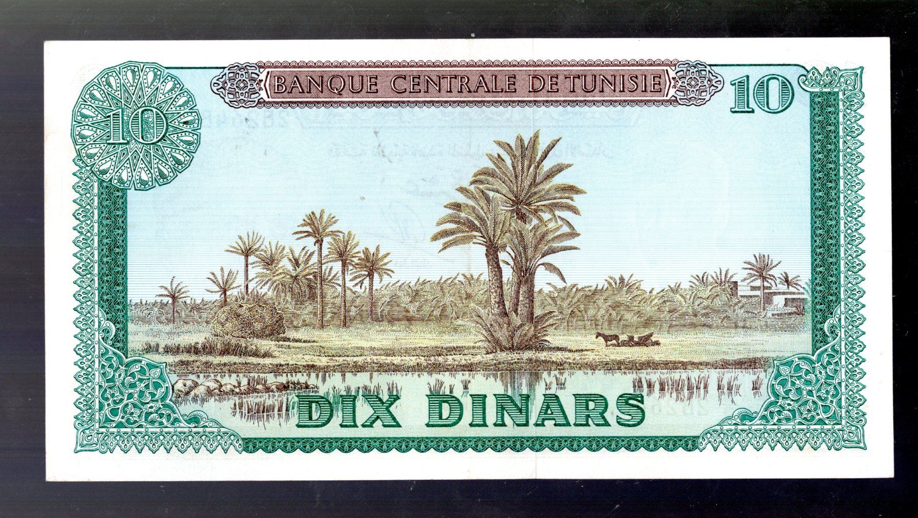 Banknoten: Tunisie 10 dinars nice grade AU – Gebraucht aus Leibstadt von baroc333