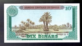 Tunisie 10 dinars nice grade AU