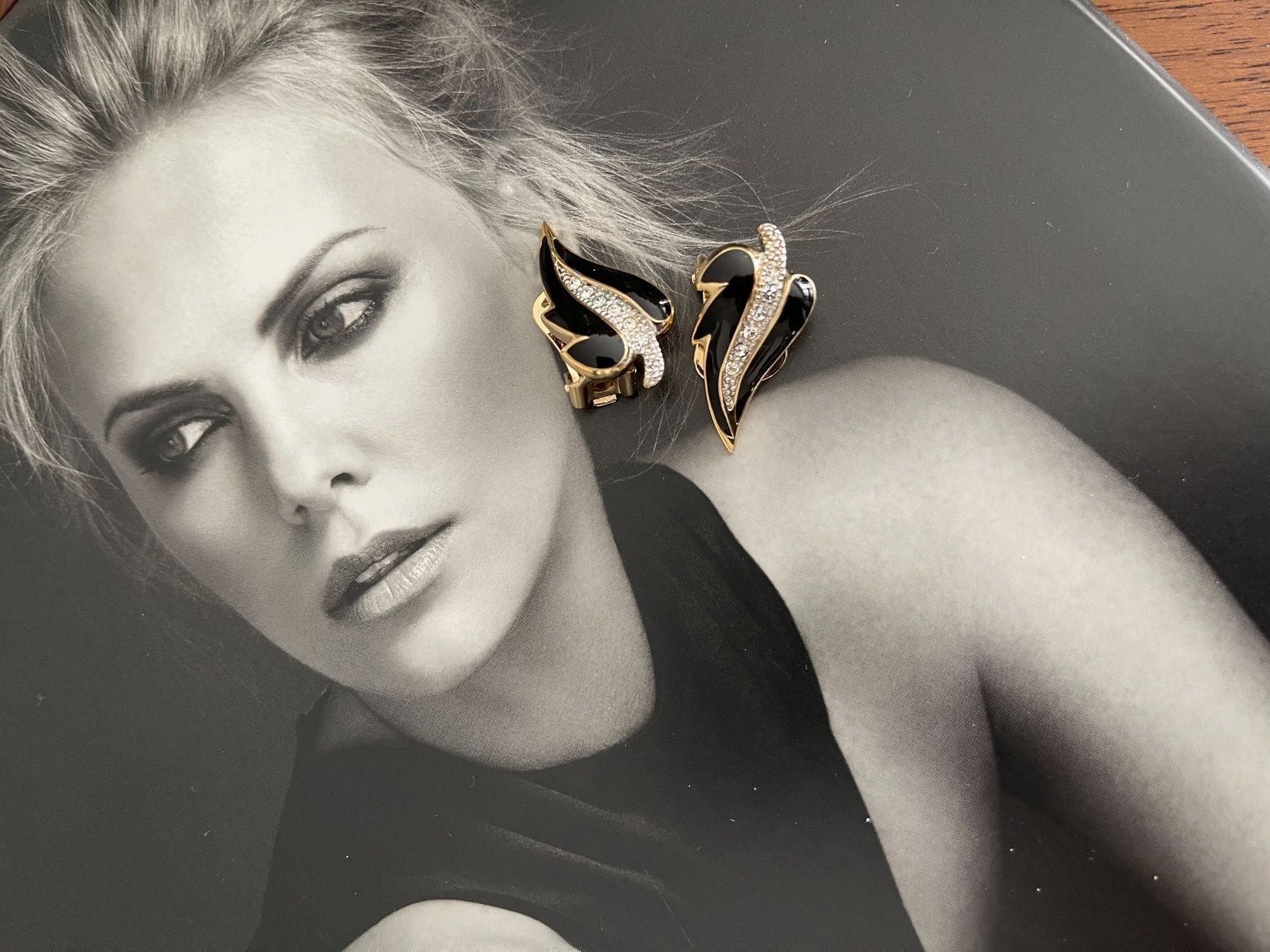 Boucles d'oreille: Wunderschöne Clips mit gold Plaiting – D'occasion à Winkel par Luxtime 7