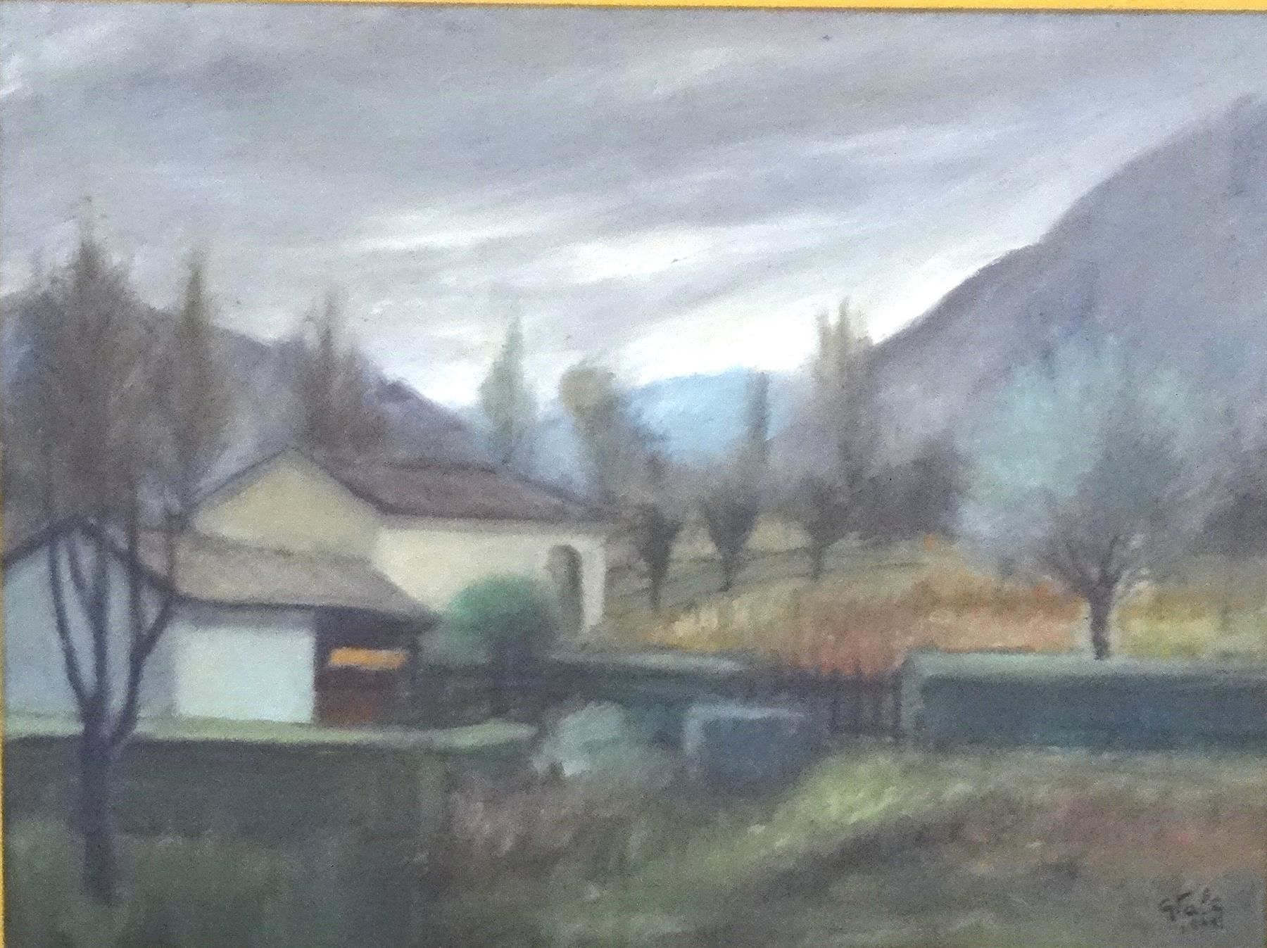 Dipinti: Giorgio Valenzin, Landschaft, Ascona, Oel auf Karton – Usato da Walzenhausen venduto da Hoppala79 1