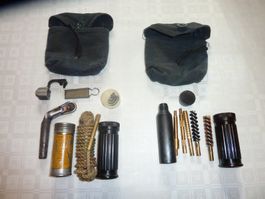 Militär Waffen Putzzeug Gewehr Karabiner 7.5mm, Pistole 9mm