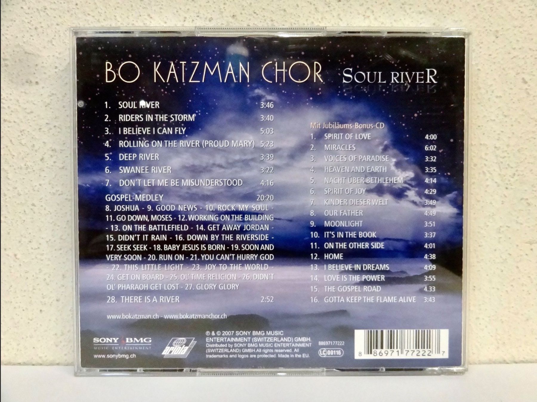 CD: 2 CD BO KATZMAN CHOR / SOUL RIVER – Usato da Kerzers venduto da djstarsky73 1