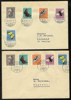 1950, J133-137, 2 Satzbriefe gest.BIEL resp. THALWIL (15761)