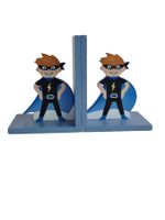 Buchstützen für Kinderbücher Blau | 10x11x14.5 cm