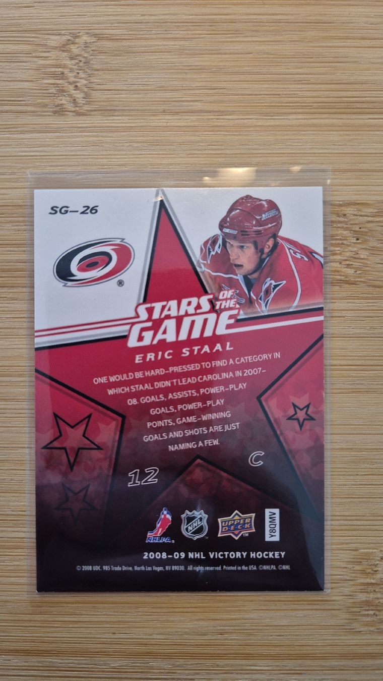 NHL Carte collezionabili: NHL Eric Staal Carolina Hurricanes – Usato da Bellach venduto da paedu-1980 1