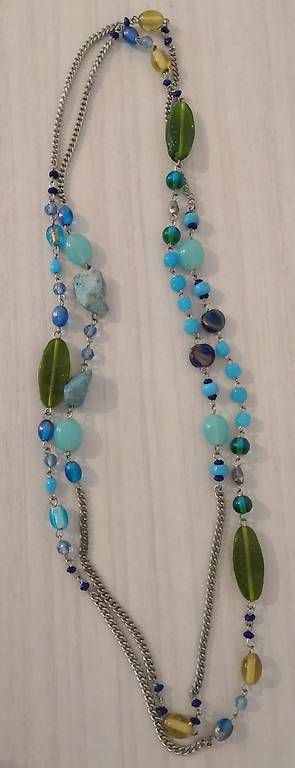 Catenine: Collana in acciaio e pietre dure – Nuovo (secondo la descrizione) da Camorino venduto da ros_cj5f