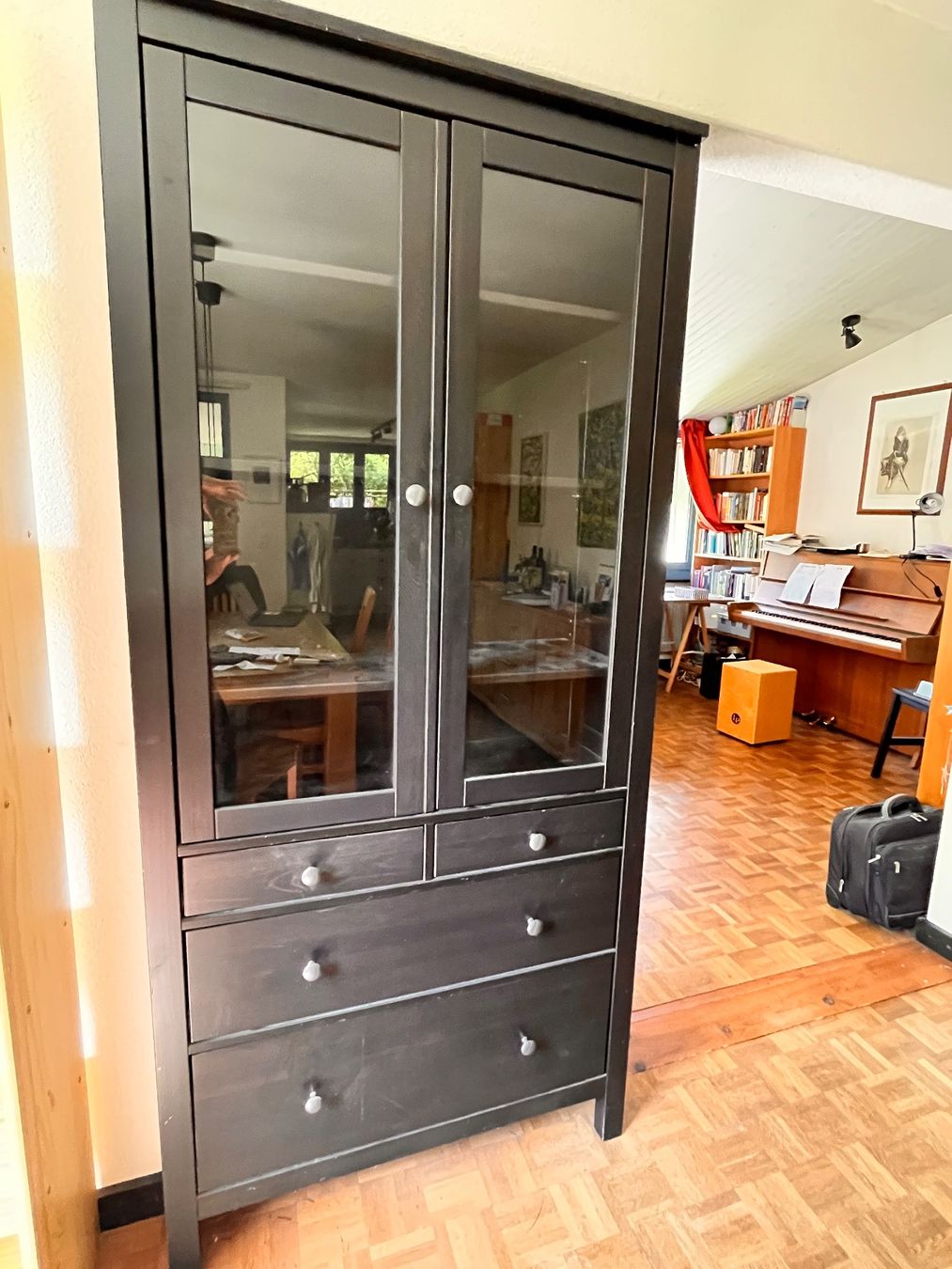 Ikea Vetrine: Vitrine schwarz, IKEA (Hemnes) – Usato da Frauenfeld venduto da chr_2gww 1