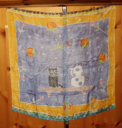 Foulard Schal Seide bunt