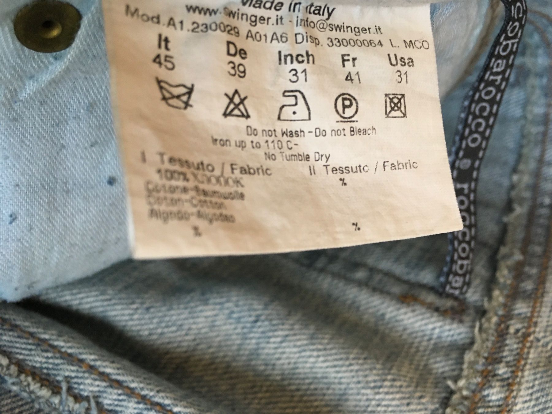 Jeans: Roccobarocco Jeans 39 D Stickereien – Gebraucht aus Zug von smile060 8