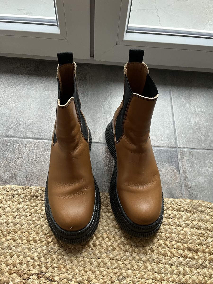 Ganni Scarpe da donna: Ganni Stiefel, Gr. 39, Braun – Usato da Zürich venduto da chloe26
