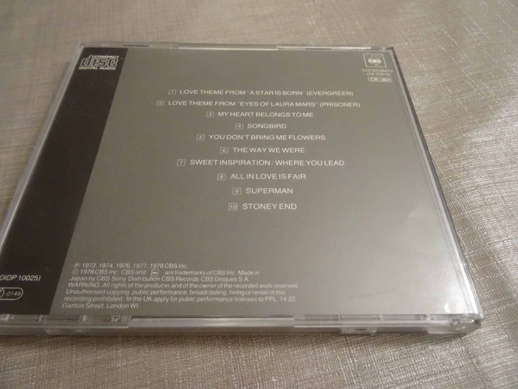 CD: Barbra Streisand CD Greatest Hits Volume 2 – Usato da Olten venduto da Disc-Ausverkauf 1