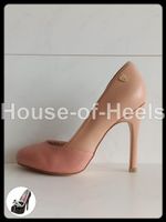 Escarpins YamamaY 35 talon 11cm plateau 5cm cuir rose
