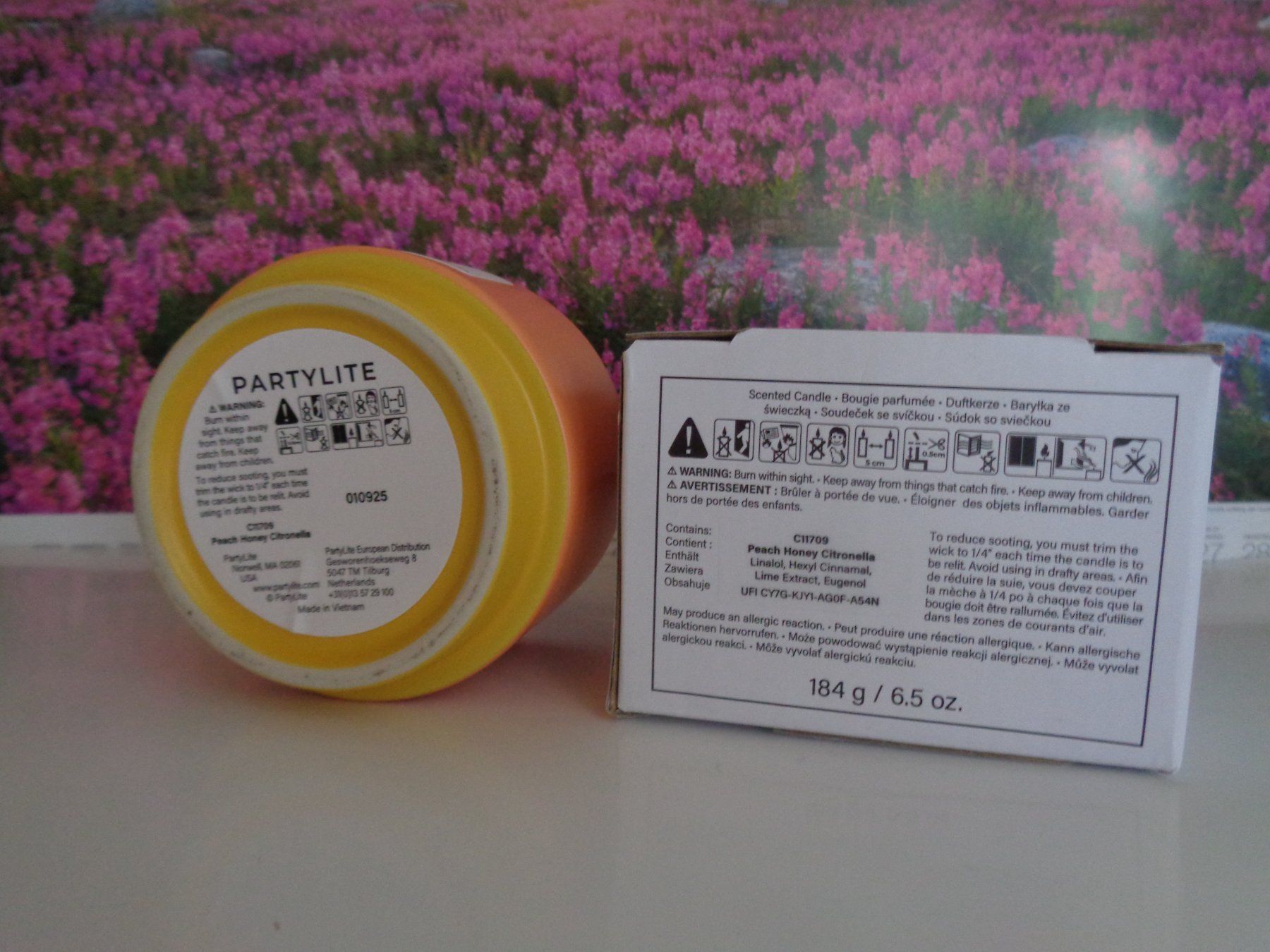 Partylite Candele: Duftkerze Geranium Citronella oder Pfirsich Honig Citronella – Nuovo e nell'imballaggio originale da Frauenkappelen venduto da Sunneschy00 4