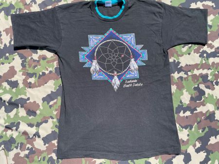 Vintage 90s T-Shirt Indian dream Catcher USA Made Sz L