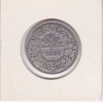 2 Franken 1886 Silber.