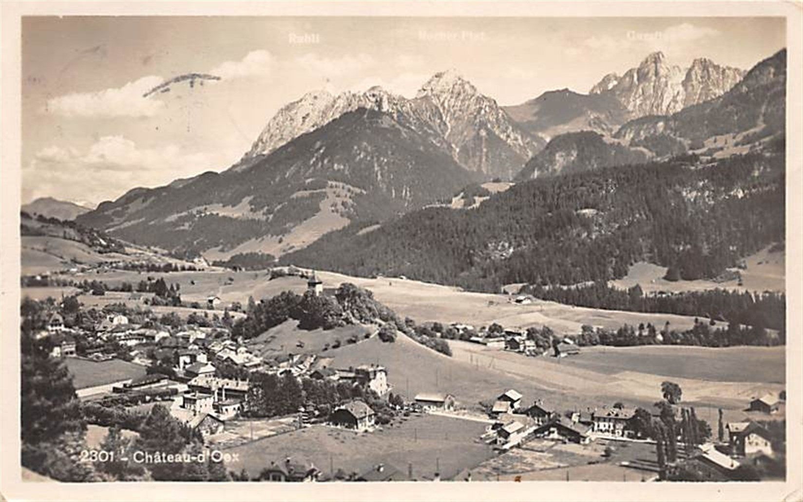 Cartoline postali: Château-d'Oex – Usato da Ottikon b.Kemptth. venduto da Neptun1974