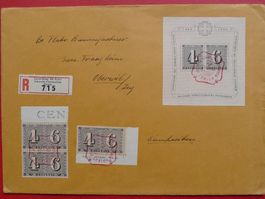 1943: W14 auf Grossbrief von ZÜRICH, günstig! Kat: 100.-+