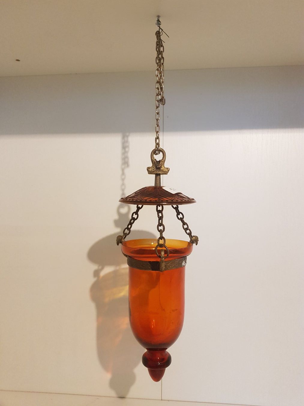 Lampadari & plafoniere: Hängelampe aus Glas, orange – Usato da Münchenstein venduto da tsp01 2