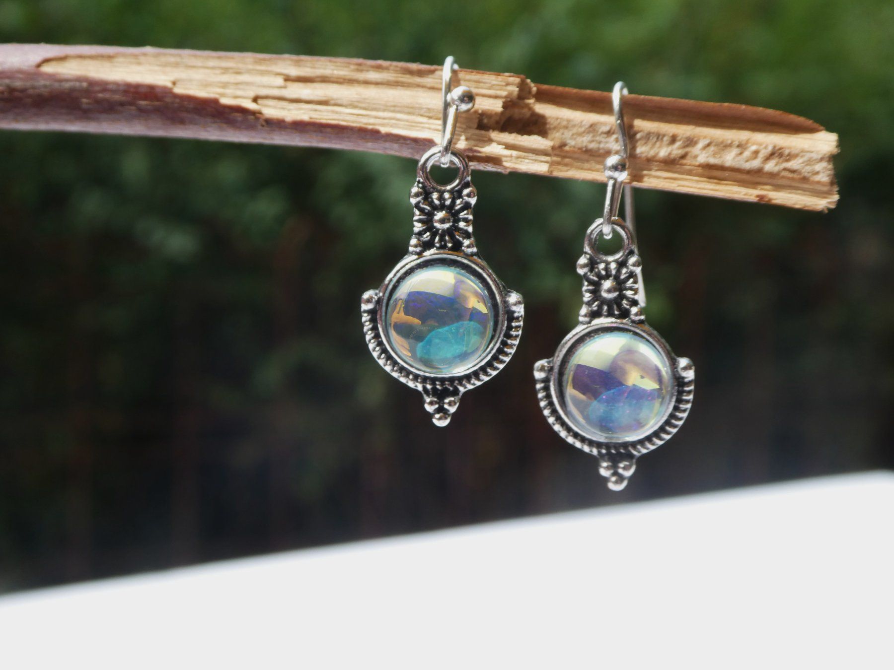 Ohrringe & -stecker: Retro Ohrhänger mit Resin-Kern, Modeschmuck /NEU – Neu (gemäss Beschreibung) aus Gattikon von kaandooh