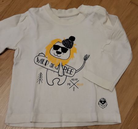 Löwenstarkes Langarmshirt für kleine Abenteurer, Grösse 74