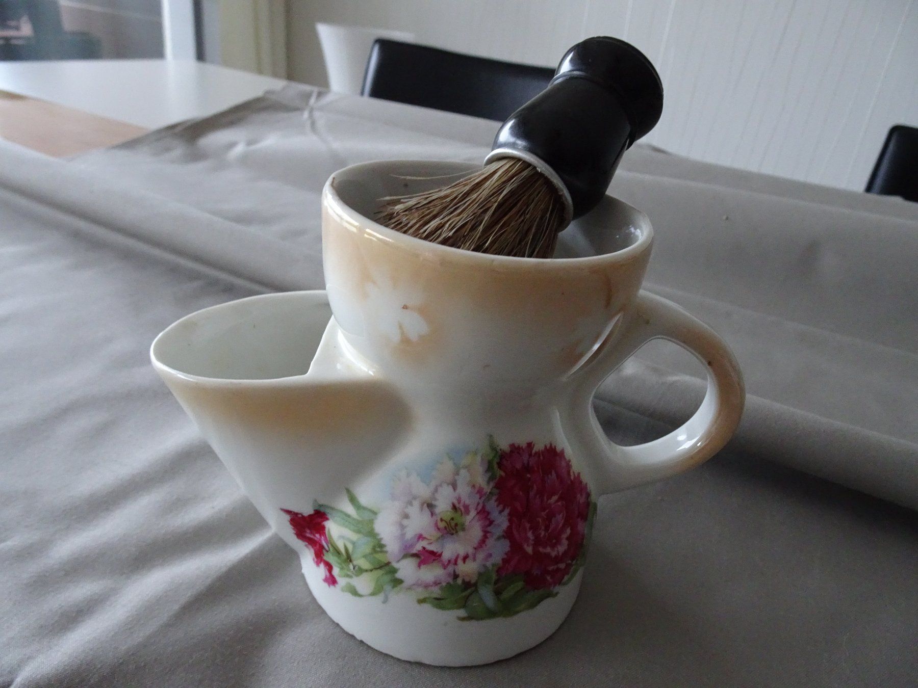 Tazze: antike Rasiertasse mit Pinsel – Usato da Vitznau venduto da Mina60 5
