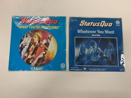 2 Singles von Status Quo aus den 80er Jahren