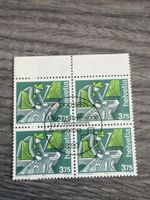 Briefmarken 4er Block Helvetia 375 Ausgabetag 6.6.90