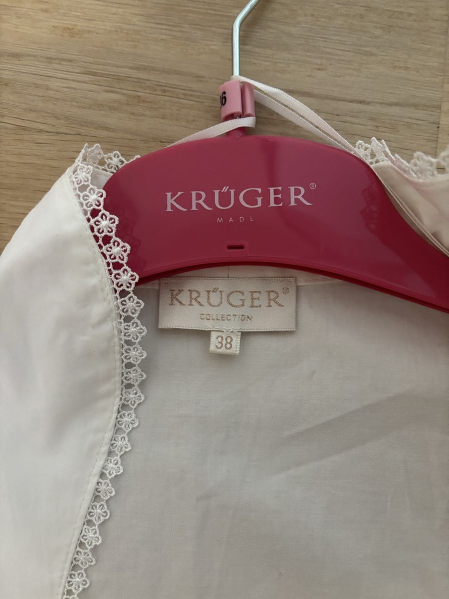 Krüger Camicette: Dirndlbluse Krüger Weiss Grösse 38  – Usato da Geroldswil venduto da ele_7hkp 2