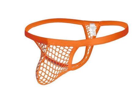 NEUER heisser Netz Herren String orange Gr. L - 222432