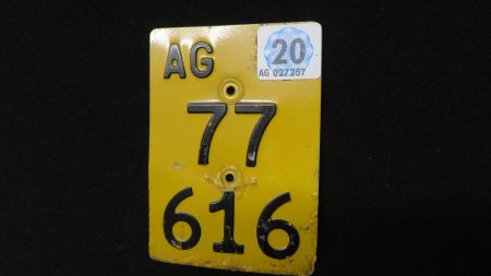 AG 77 616 Mofa - Töffli - E-Bike Nummer