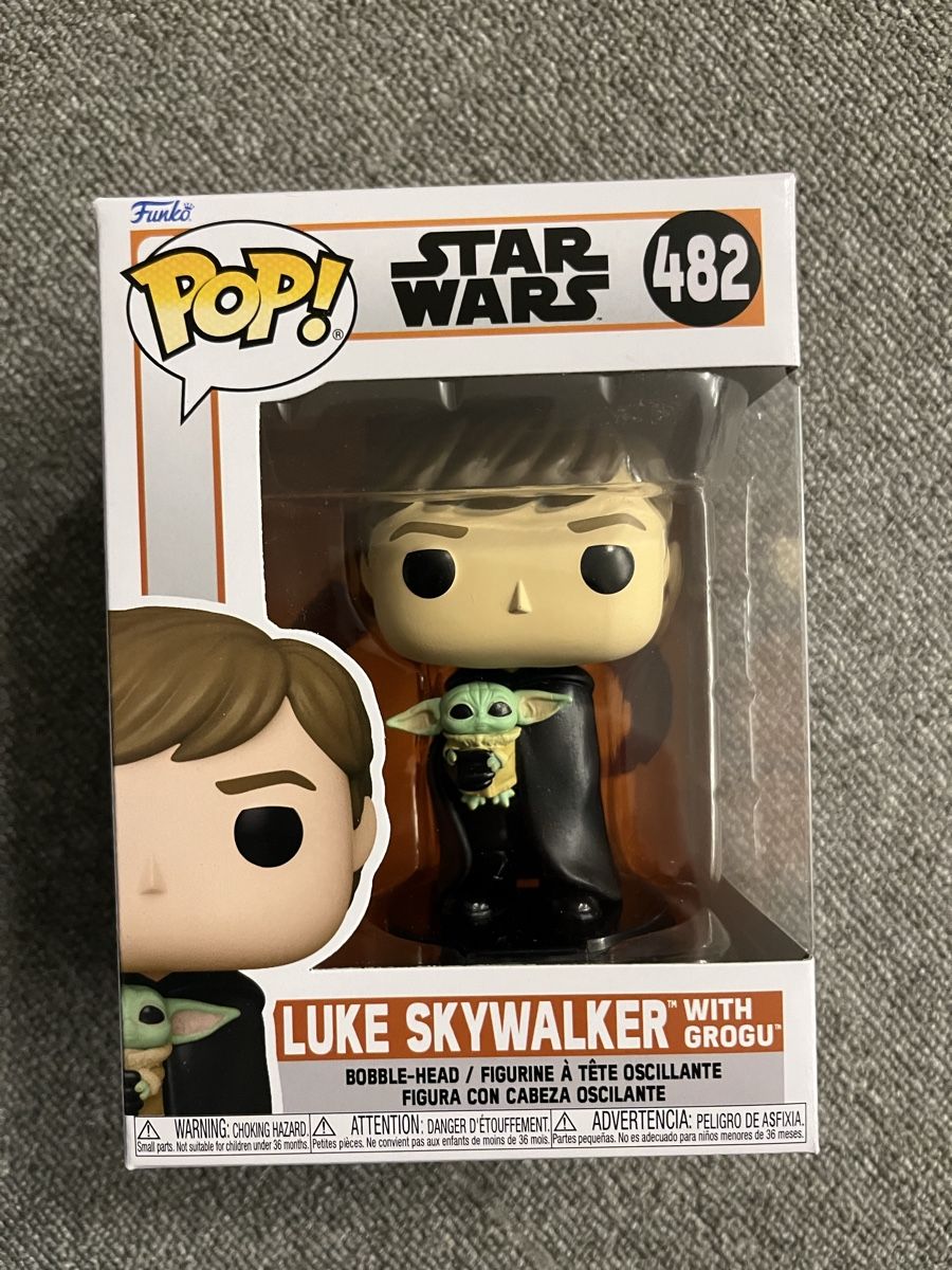 Funko Statuette: Funko Pop Star Wars Luke Skywalker mit Grogu - Nr. 482 – Nuovo (secondo la descrizione) da Stäfa venduto da greety1981