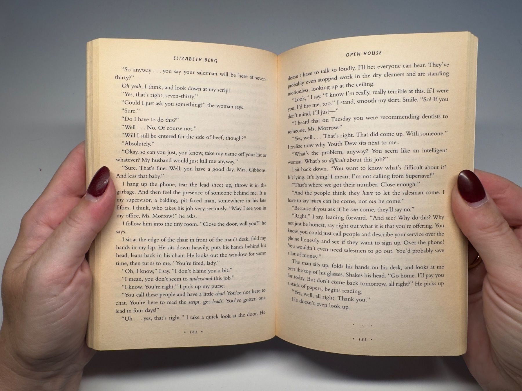 Libri: NOVEL: Elizabeth Berg, Open house – Usato da Grosswangen venduto da English_books 8