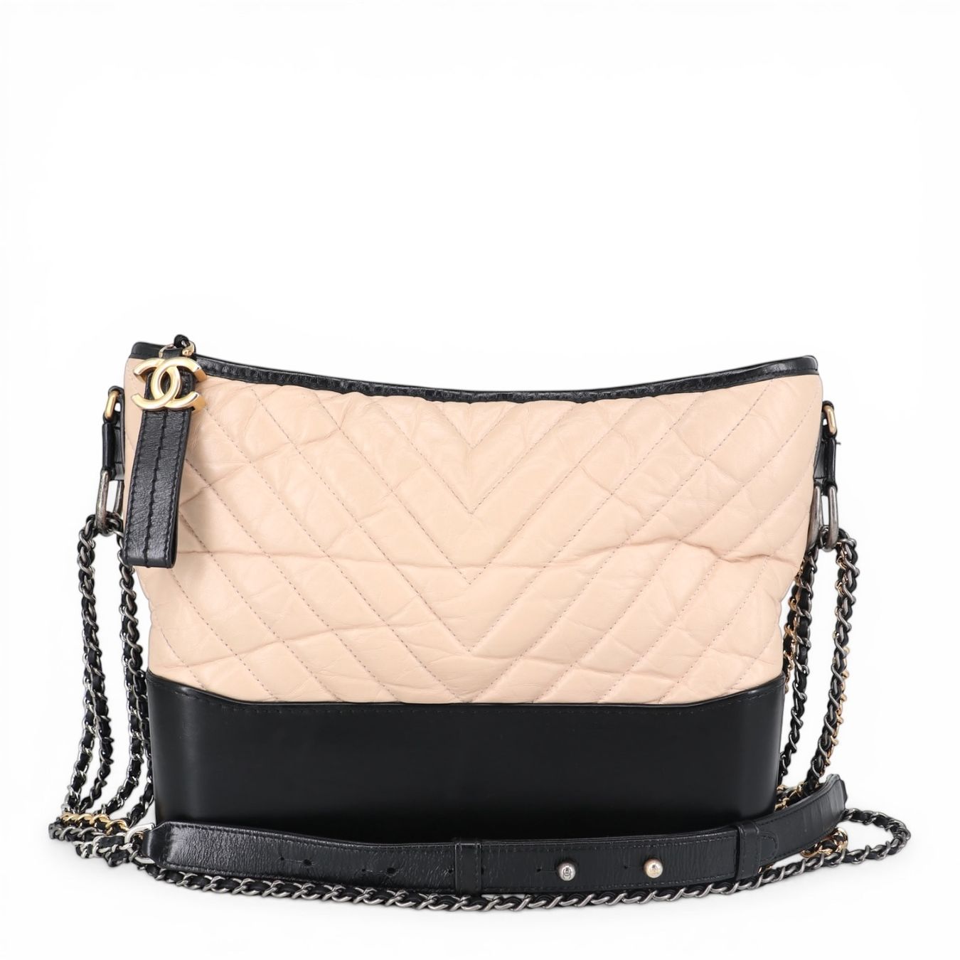 Chanel Borse da donna: Chanel Gabrielle large beige/schwarz – Usato da Binningen venduto da Designerlabels 2
