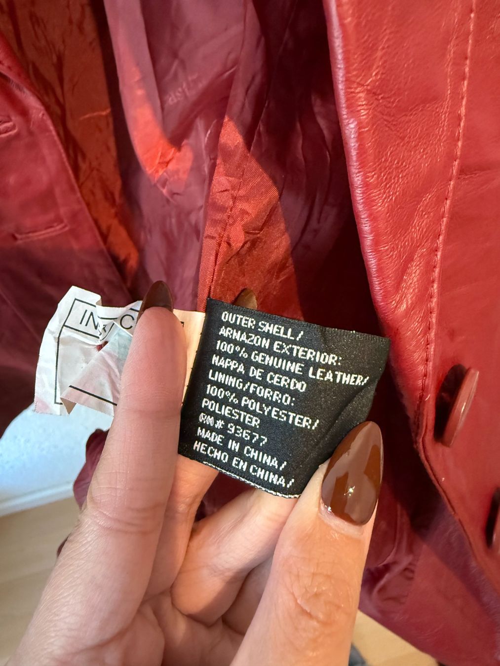 Jacken: Red wine leather blazer – Gebraucht aus St. Gallen von trxcy 8